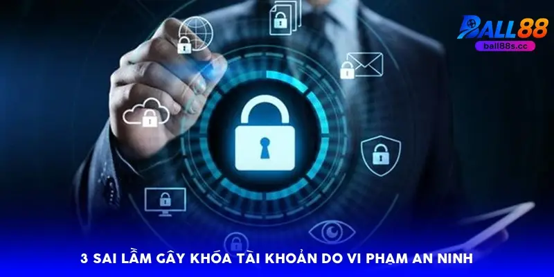 3 sai lầm gây khóa tài khoản do vi phạm an ninh 3 sai lầm gây khóa tài khoản do vi phạm an ninh